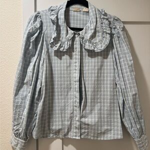 Levi's Light Blue Plaid Shirt